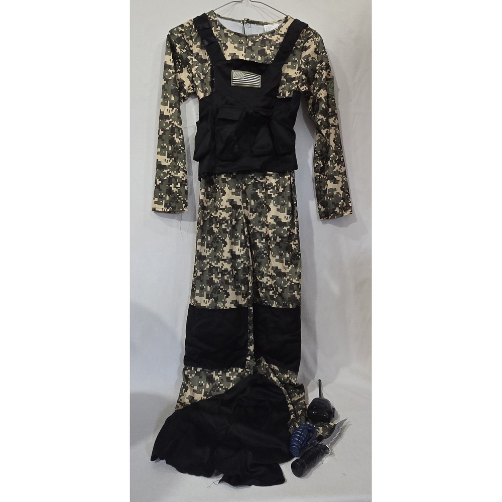 Boys US Soldier‎ Costume Large 10-12 Halloween